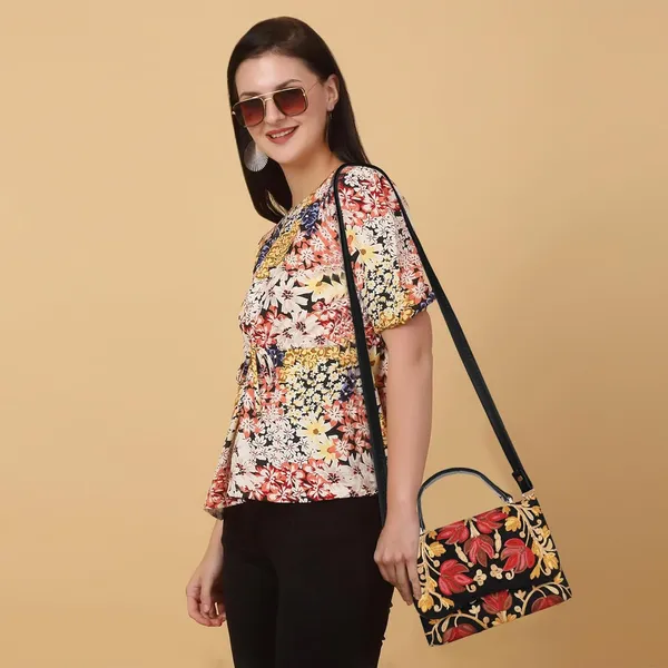 VELUCIA_Floral_Embroidered_Crossbody_Sling_Bag_with_Top_Handle,_Vintage_Style_Canvas_for_Women_(Black)