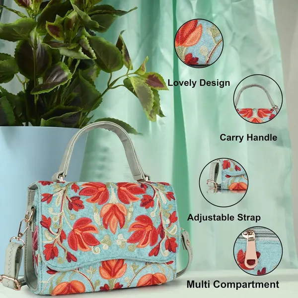 VELUCIA_Floral_Embroidered_Crossbody_Sling_Bag_with_Top_Handle,_Vintage_Style_Canvas_for_Women_(Blue)