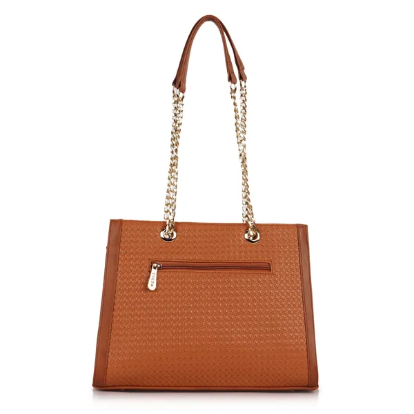 VEDA_Synthetic_Vegan_Leather_Classic_Chain_Strap_Top_Handle_Handheld_Shoulder_Crossbody_Water_Resistant_Handbag_For_Women