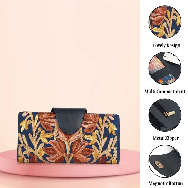 EVEDA_Floral_Embroidered_Wallet_for_Women