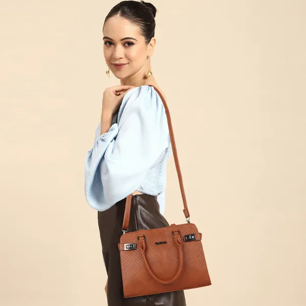 EVEDA_Synthetic_Gorgeous_Stylish_Handel_Design_Women_Handbag