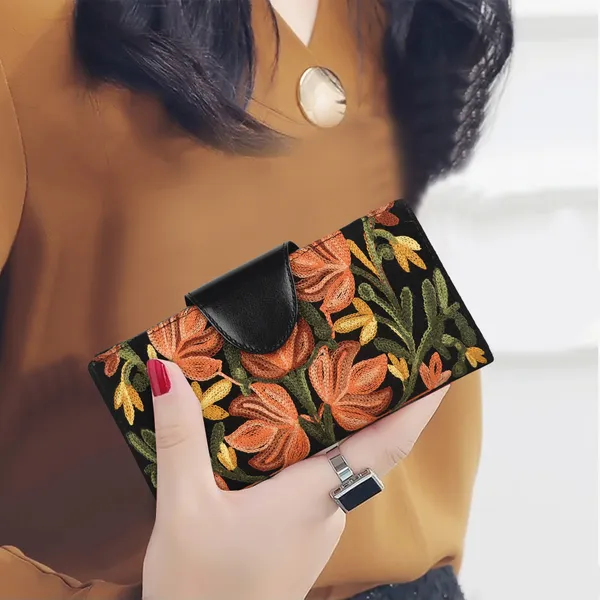EVEDA_Floral_Embroidered_Wallet_for_Women