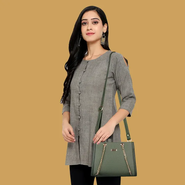VEDA_Synthetic_Vegan_Leather_Classic_Chain_Strap_Top_Handle_Handheld_Shoulder_Crossbody_Water_Resistant_Handbag_For_Women