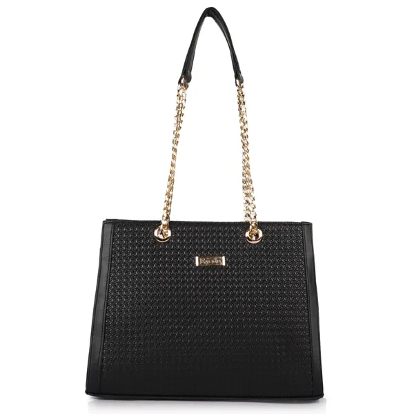 VEDA_Synthetic_Vegan_Leather_Classic_Chain_Strap_Top_Handle_Handheld_Shoulder_Crossbody_Water_Resistant_Handbag_For_Women
