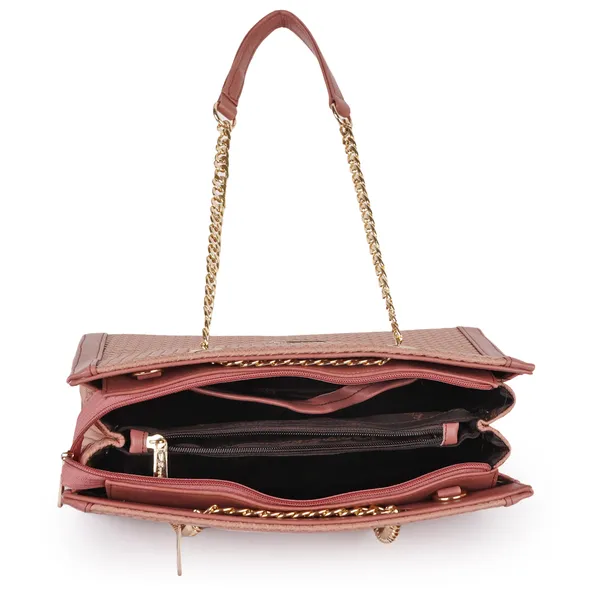 VEDA_Synthetic_Vegan_Leather_Classic_Chain_Strap_Top_Handle_Handheld_Shoulder_Crossbody_Water_Resistant_Handbag_For_Women
