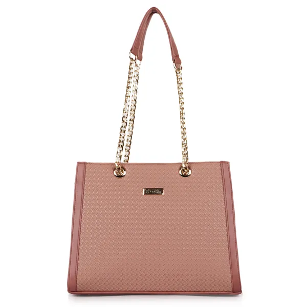 VEDA_Synthetic_Vegan_Leather_Classic_Chain_Strap_Top_Handle_Handheld_Shoulder_Crossbody_Water_Resistant_Handbag_For_Women