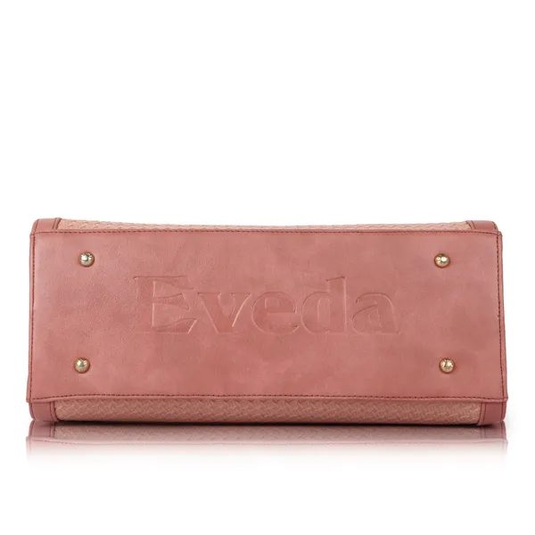 VEDA_Synthetic_Vegan_Leather_Classic_Chain_Strap_Top_Handle_Handheld_Shoulder_Crossbody_Water_Resistant_Handbag_For_Women