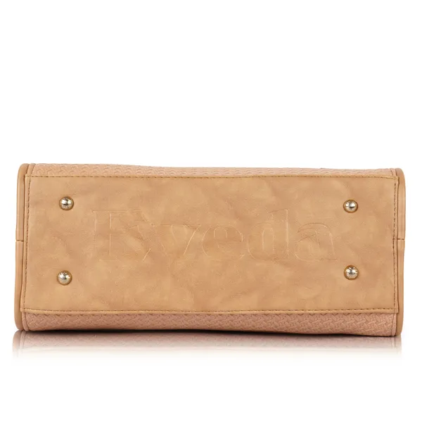 VEDA_Synthetic_Vegan_Leather_Classic_Chain_Strap_Top_Handle_Handheld_Shoulder_Crossbody_Water_Resistant_Handbag_For_Women
