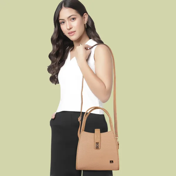 VEDA_Synthetic_Vegan_Leather_Classic_Chain_Strap_Top_Handle_Handheld_Shoulder_Crossbody_Water_Resistant_Handbag_For_Women