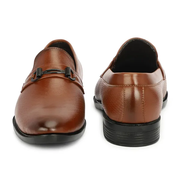 Tan_Synthetic_Leather_Horsebit_Loafers_For_Men