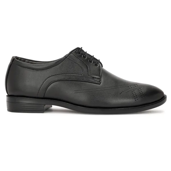 Black_Synthetic_Leather_Airmix_Sole_Shoes_For_Men