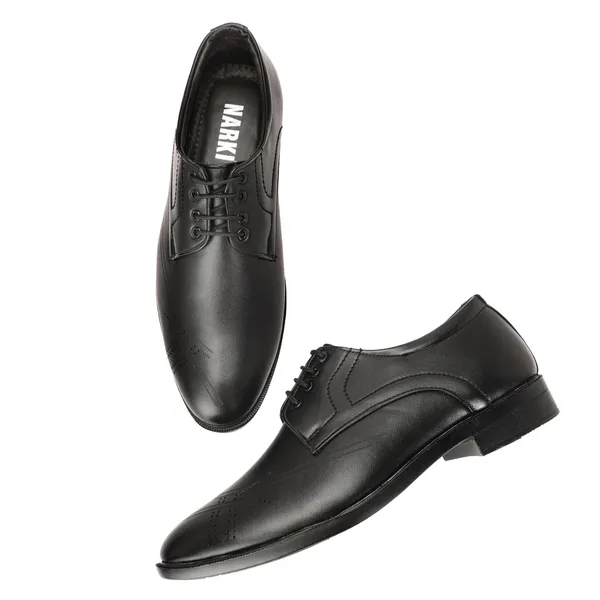 Black_Synthetic_Leather_Airmix_Sole_Shoes_For_Men