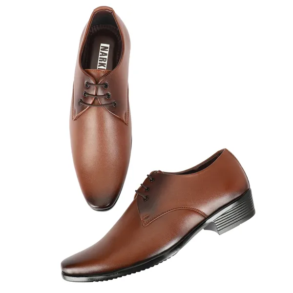 Tan_Synthetic_Leather_Airmix_Sole_Shoes_For_Men