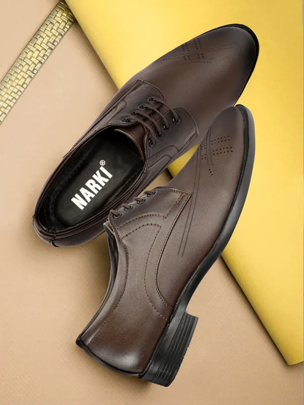 Brown_Synthetic_Leather_Airmix_Sole_Shoes_For_Men