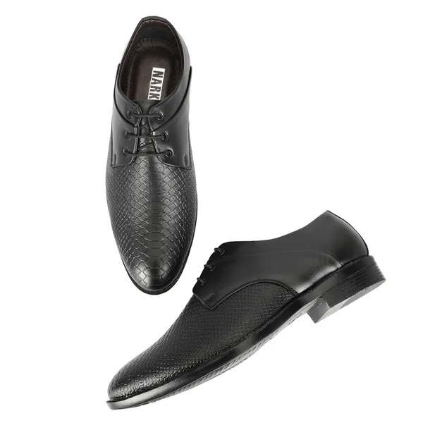 Black_Synthetic_Leather_Airmix_Sole_Shoes_For_Men
