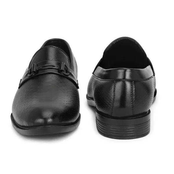 Black_Synthetic_Leather_Horsebit_Loafers_For_Men
