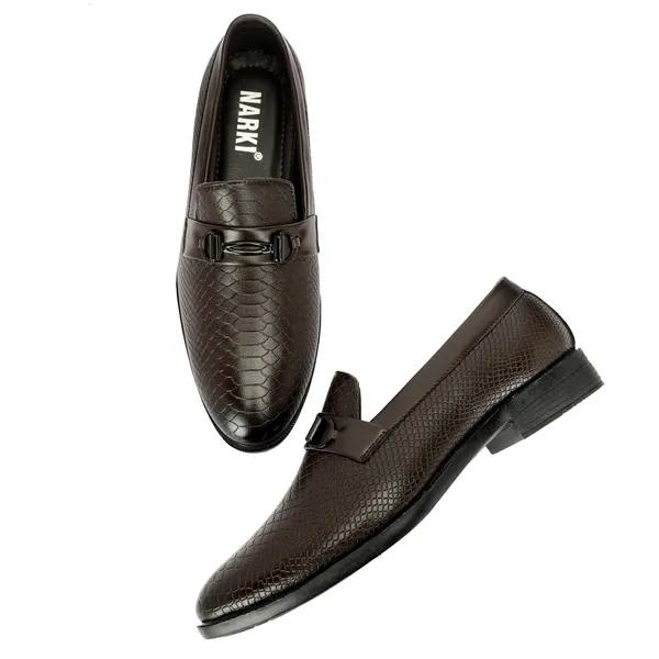 Brown_Synthetic_Leather_Horsebit_Loafers_For_Men