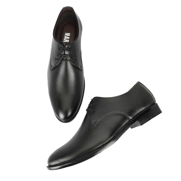 Black_Synthetic_Leather_Airmix_Sole_Shoes_For_Men