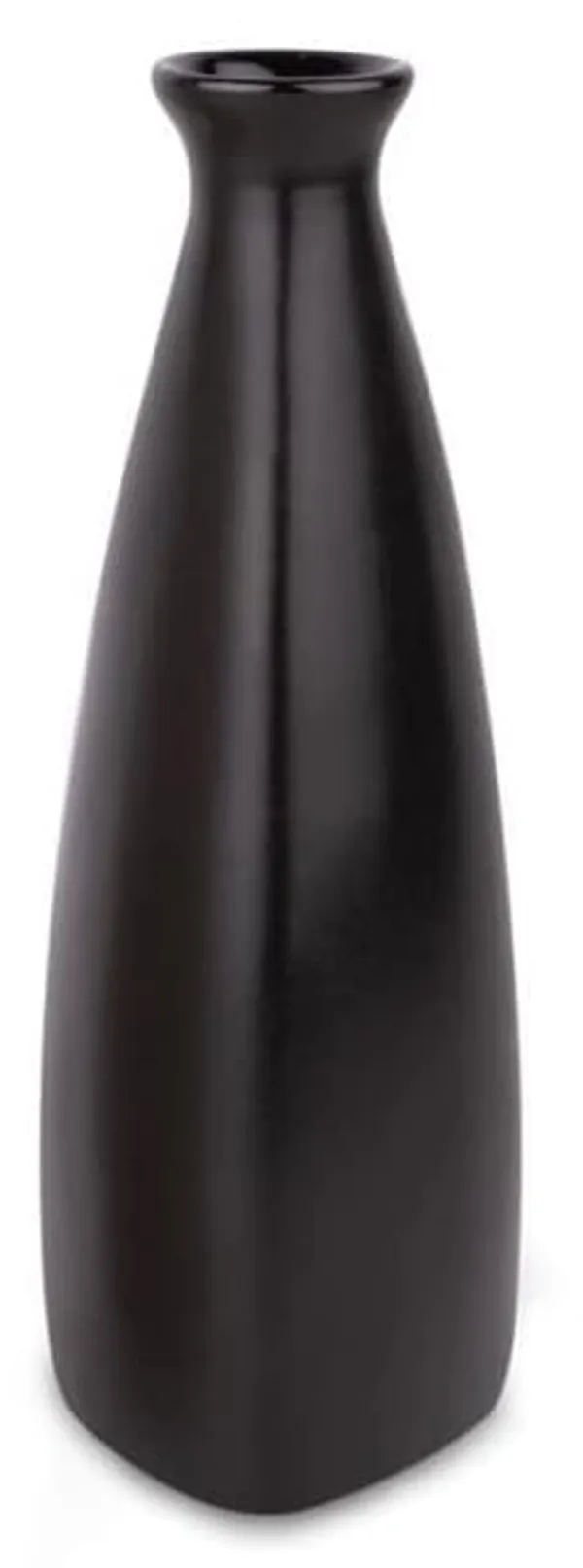 Black_Ceramic_Triangular_Bottle_Vase_Set_of_2_|_Modern_Decorative_Flower_Vases