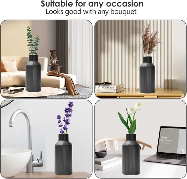 Black_Ceramic_Modern_Bottle_Vase_|_Nordic_Flower_Vase_for_Home_Decor_&_Table_Centerpiece