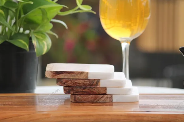 Handmade_Vintage_Wooden_&_Marble_Coaster_Set_of_4_|_White_&_Brown_Square_Drink_Coasters