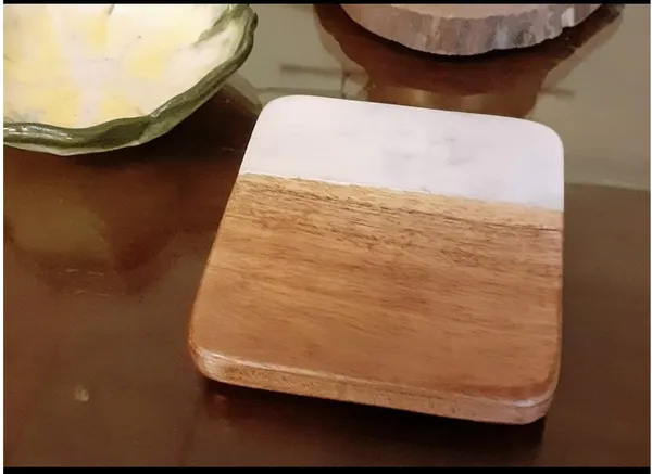 Handmade_Vintage_Wooden_&_Marble_Coaster_Set_of_4_|_White_&_Brown_Square_Drink_Coasters