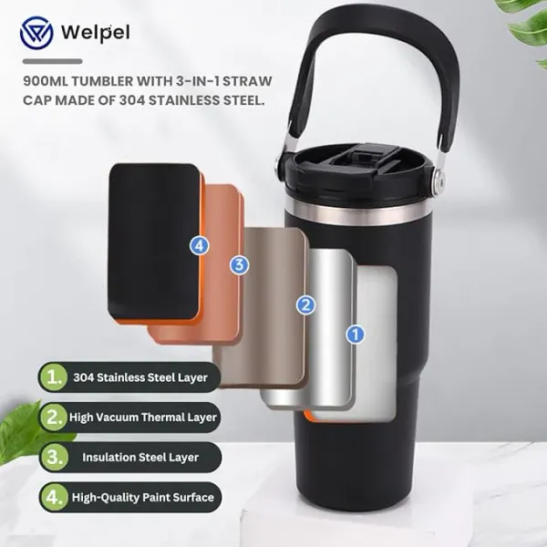 900ml_Black_Stainless_Steel_Insulated_Tumbler_|_Double-Wall_Vacuum_Flask_for_Hot_&_Cold_Beverages