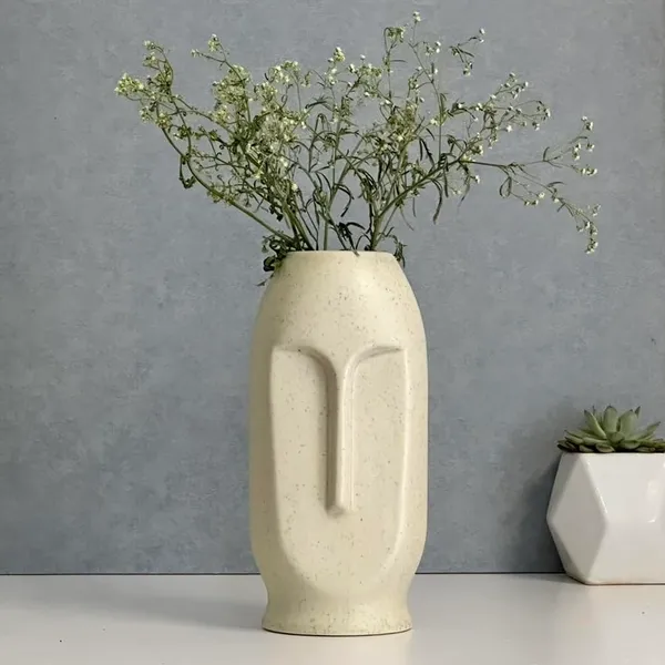 Light_Grey_Ceramic_Abstract_Face_Vase_|_Modern_Decorative_Flower_Vase_for_Home_&_Office