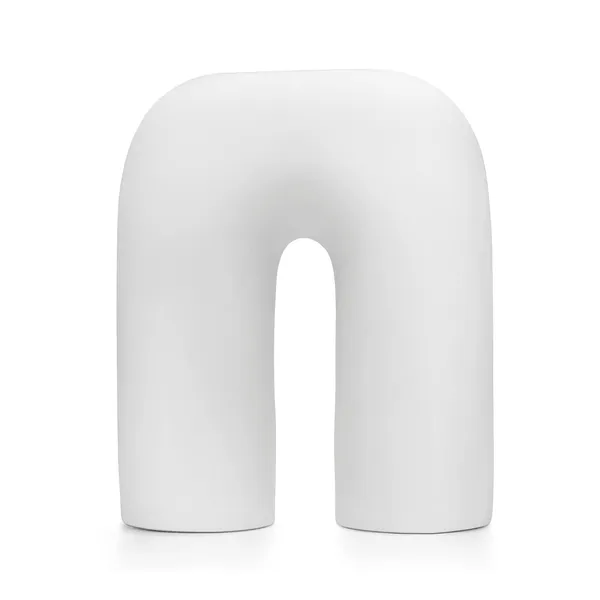 Matte_White_Ceramic_U-Shape_Vase_|_Minimalist_Modern_Decorative_Flower_Vase