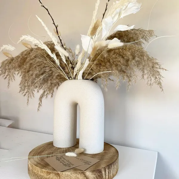 Matte_White_Ceramic_U-Shape_Vase_|_Minimalist_Modern_Decorative_Flower_Vase