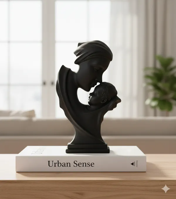 Mother_&_Child_Bond_Statue_|_Resin_|_Double-Sided_Decorative_Figurine_for_Living_Room_&_Gifts