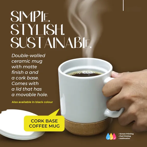 White_Ceramic_Mug_with_Cork_Base_(450ml)_|_Splash-Proof_Lid_|_Tea_&_Coffee_Cup