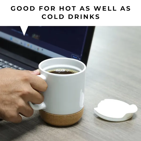 White_Ceramic_Mug_with_Cork_Base_(450ml)_|_Splash-Proof_Lid_|_Tea_&_Coffee_Cup