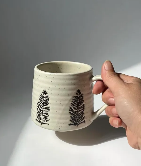 White_Handcrafted_Ceramic_Mug_(350ml)_|_Minimalist_Tea_&_Coffee_Cup