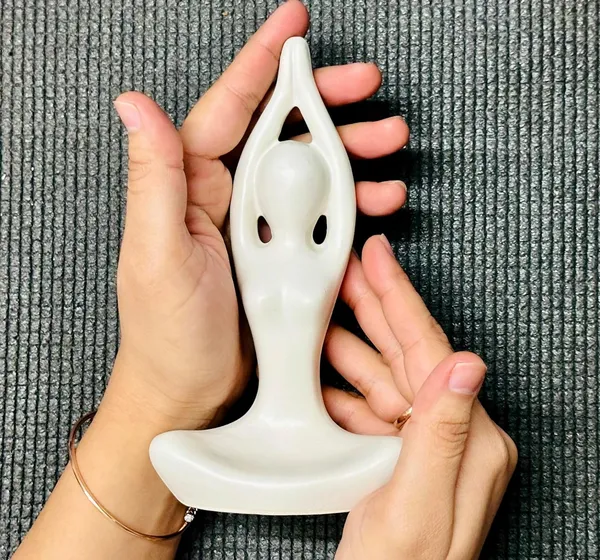White_Ceramic_Thinker_Sculpture_Set_of_3_|_Yoga_Meditation_Minimalist_Showpieces