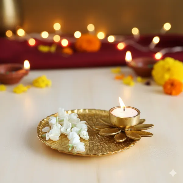 Metal_Lotus_Tray_with_Tea-Light_Holder_for_Home_Decor_|_Round_Thali_for_Temple,_Karvachauth,_Durga_Puja_&_Navratri_Pooja_&_Deepawali_Decoration_|_Gold,_Large_1_pc,_Dia:_15_cm.
