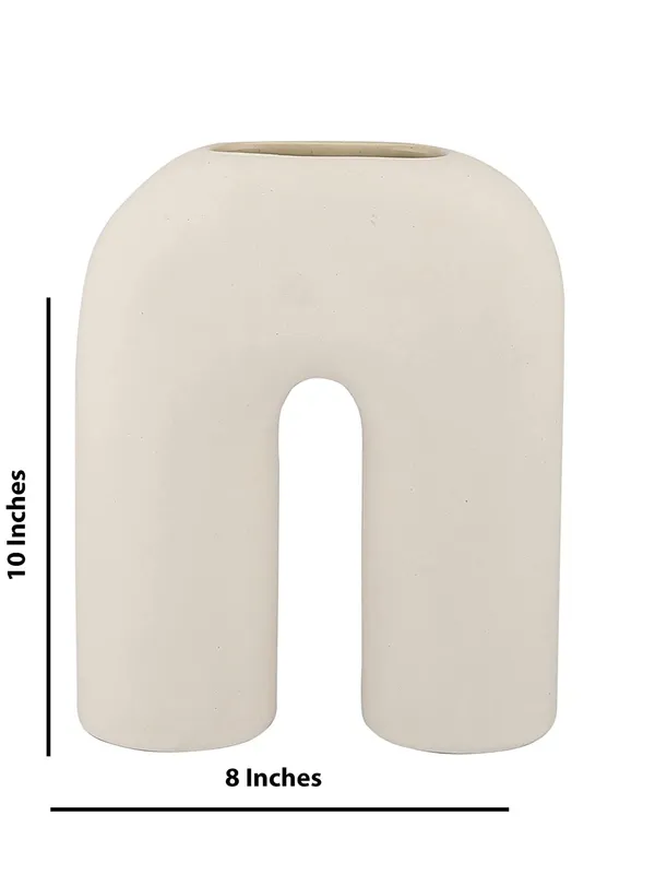 Beige_Ceramic_U-Shape_Vase_|_Minimalist_Modern_Decorative_Flower_Vase