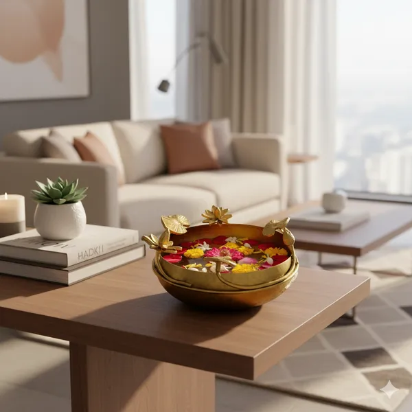 Urban_Sense_Golden_Lotus_Urli_Bowl_-_10-inch_Festive_Decor