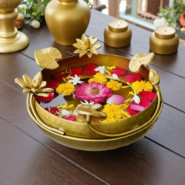 Urban_Sense_Golden_Lotus_Urli_Bowl_-_10-inch_Festive_Decor