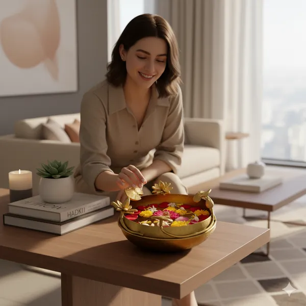Urban_Sense_Golden_Lotus_Urli_Bowl_-_10-inch_Festive_Decor