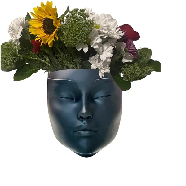 Black_Resin_Wall_Hanging_Lady_Face_Planter_|_Artistic_Decorative_Plant_Holder_for_Balcony_&_Garden
