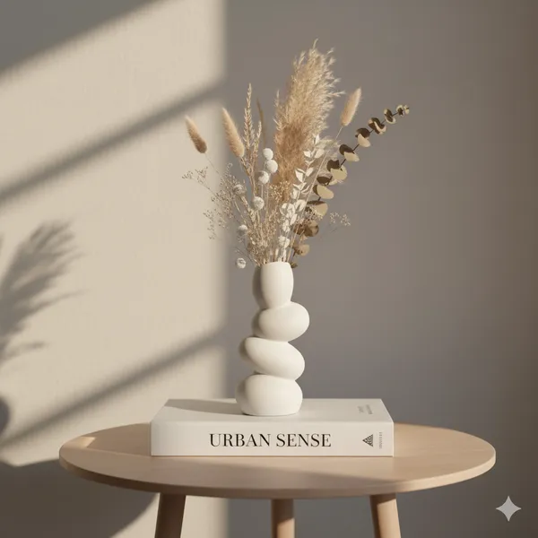White_Ceramic_Hollow_Wave_Vase_|_Unique_Modern_Decorative_Flower_Vase_for_Home_&_Gifts