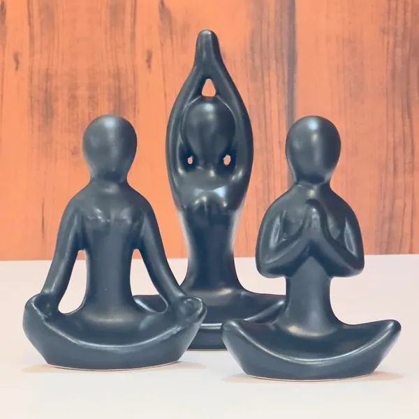 Yoga_Meditation_Thinker_Sculpture_Set_Of_3_|_Matte_Black_Minimalist_|_Ceramic