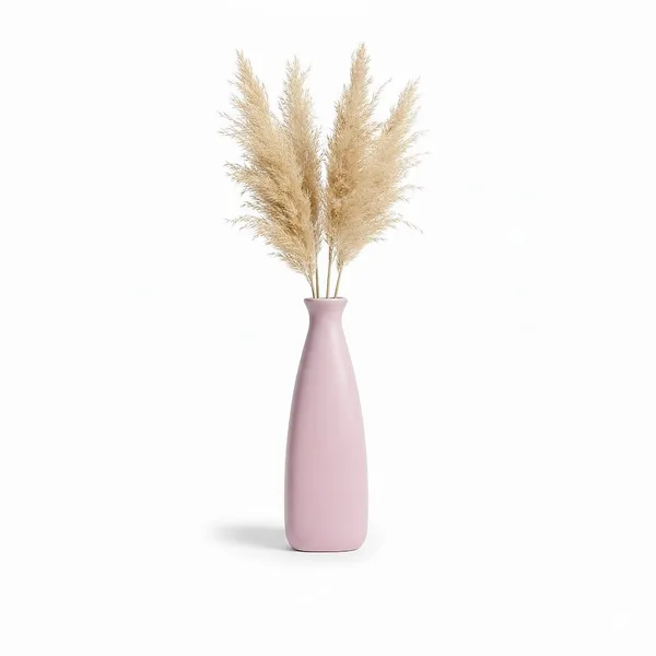 Light_Pink_Ceramic_Triangular_Bottle_Vase_|_Modern_Decorative_Flower_Vase_for_Home_Decor