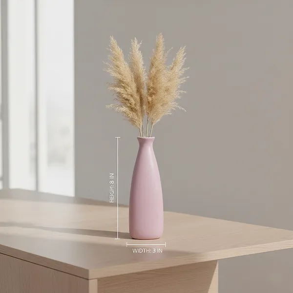 Light_Pink_Ceramic_Triangular_Bottle_Vase_|_Modern_Decorative_Flower_Vase_for_Home_Decor