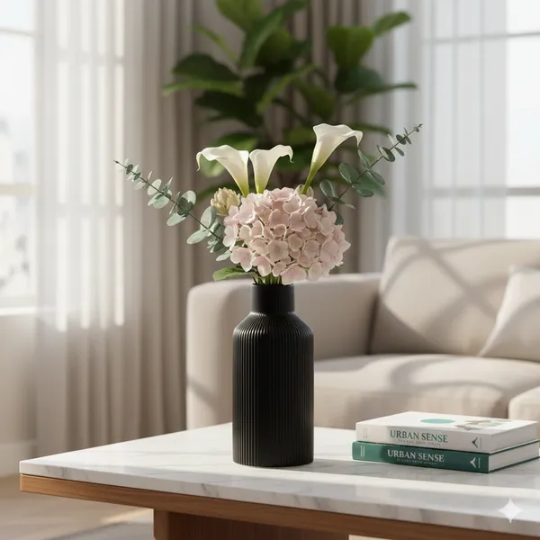 Black_Ceramic_Modern_Bottle_Vase_|_Nordic_Flower_Vase_for_Home_Decor_&_Table_Centerpiece