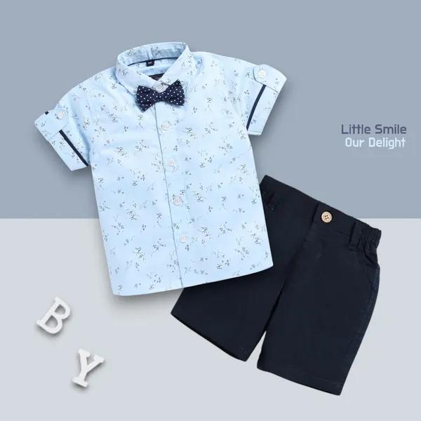 Sky_Cotton_Blend_Text_Print_Casual_Shirt_Shorts_For_Baby_Boys_&_Girls