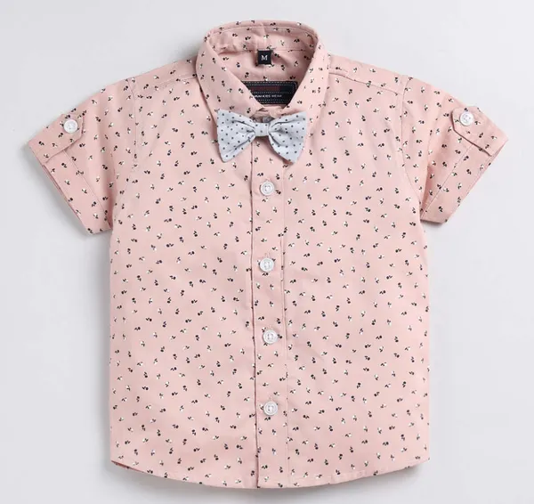 Fanta_Cotton_Blend_Text_Print_Casual_Shirt_Shorts_For_Baby_Boys_&_Girls
