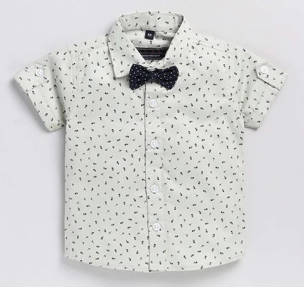 Pista_Cotton_Blend_Text_Print_Casual_Shirt_Shorts_For_Baby_Boys_&_Girls