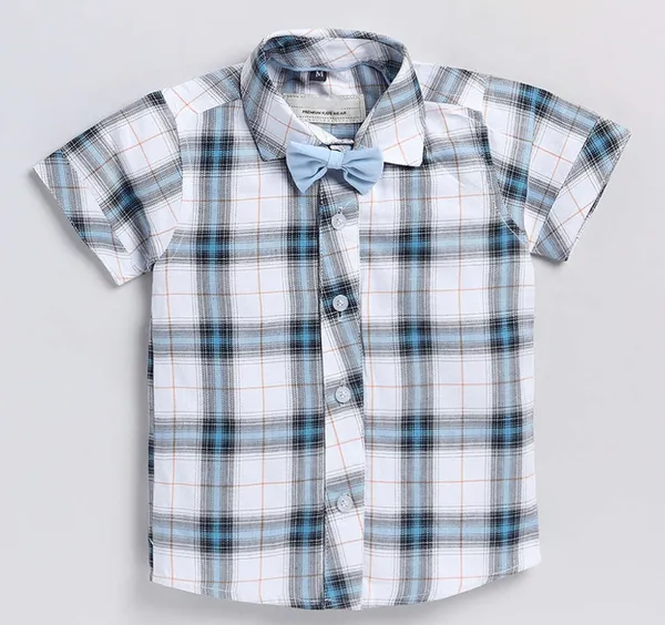 Multicolor_Cotton_Blend_Text_Print_Casual_Shirt_&_Shorts_For_Baby_Boys_&_Girls